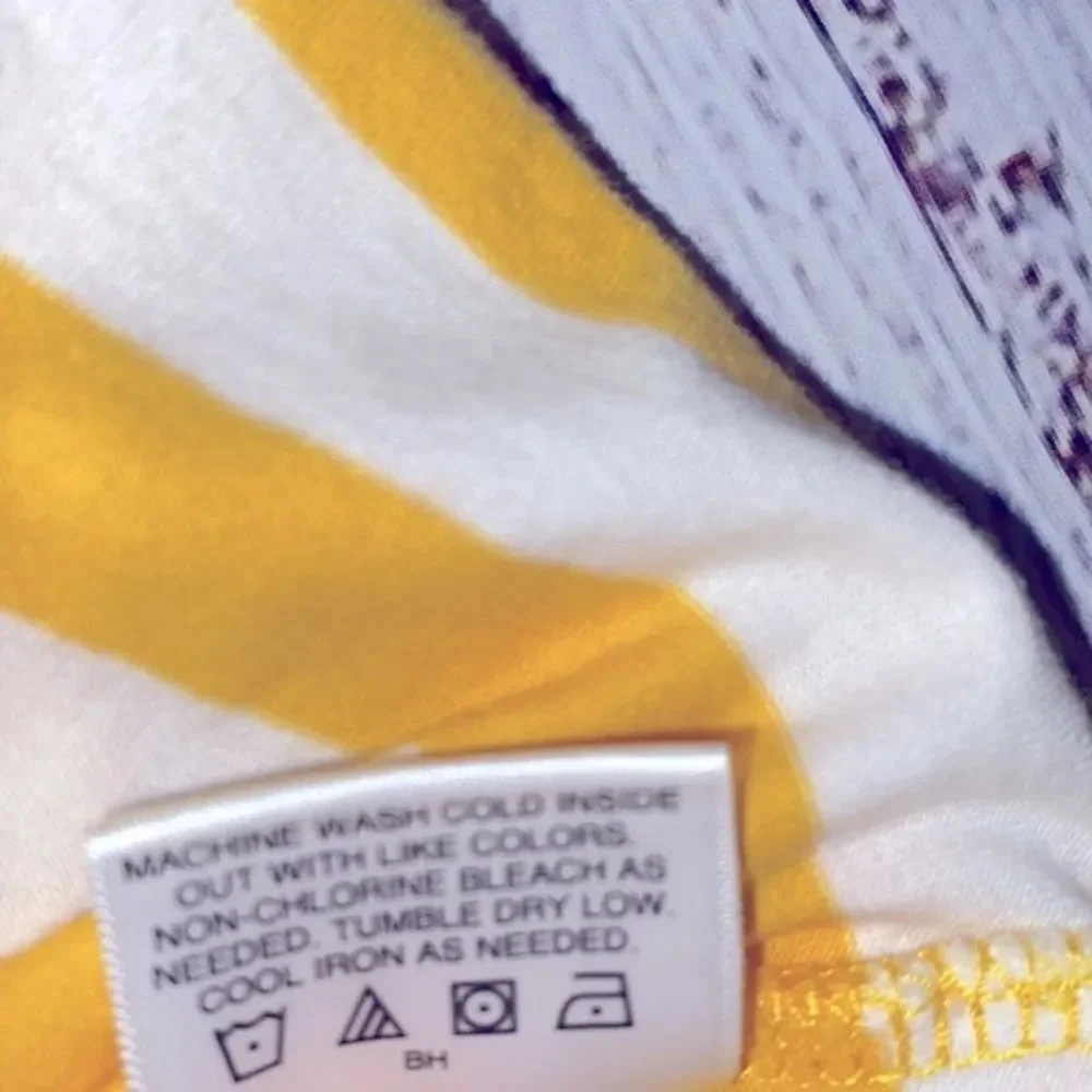 Hanna Andersson yellow striped dress size 120